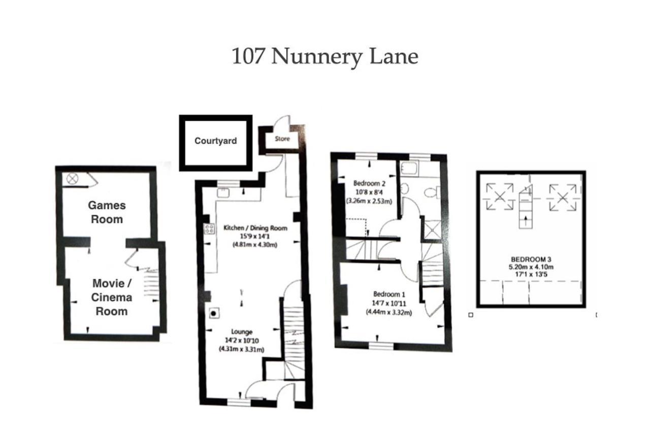 Spencer House & 107 & 109 Nunnery Lane Villa York Exterior foto